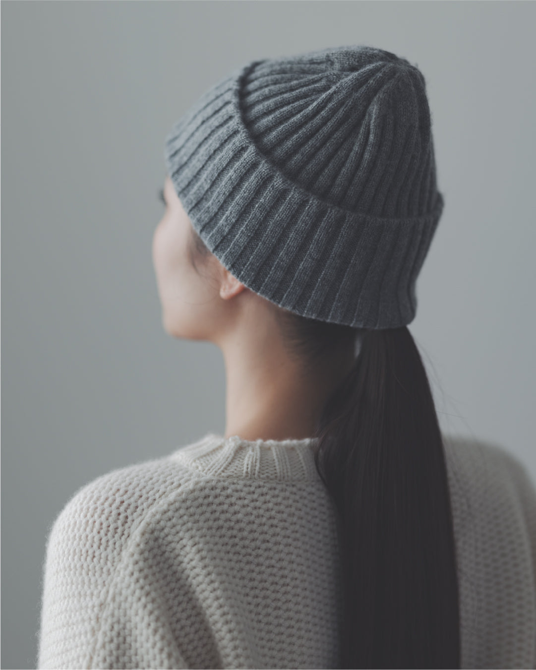 カシミヤ　鹿の子セーター