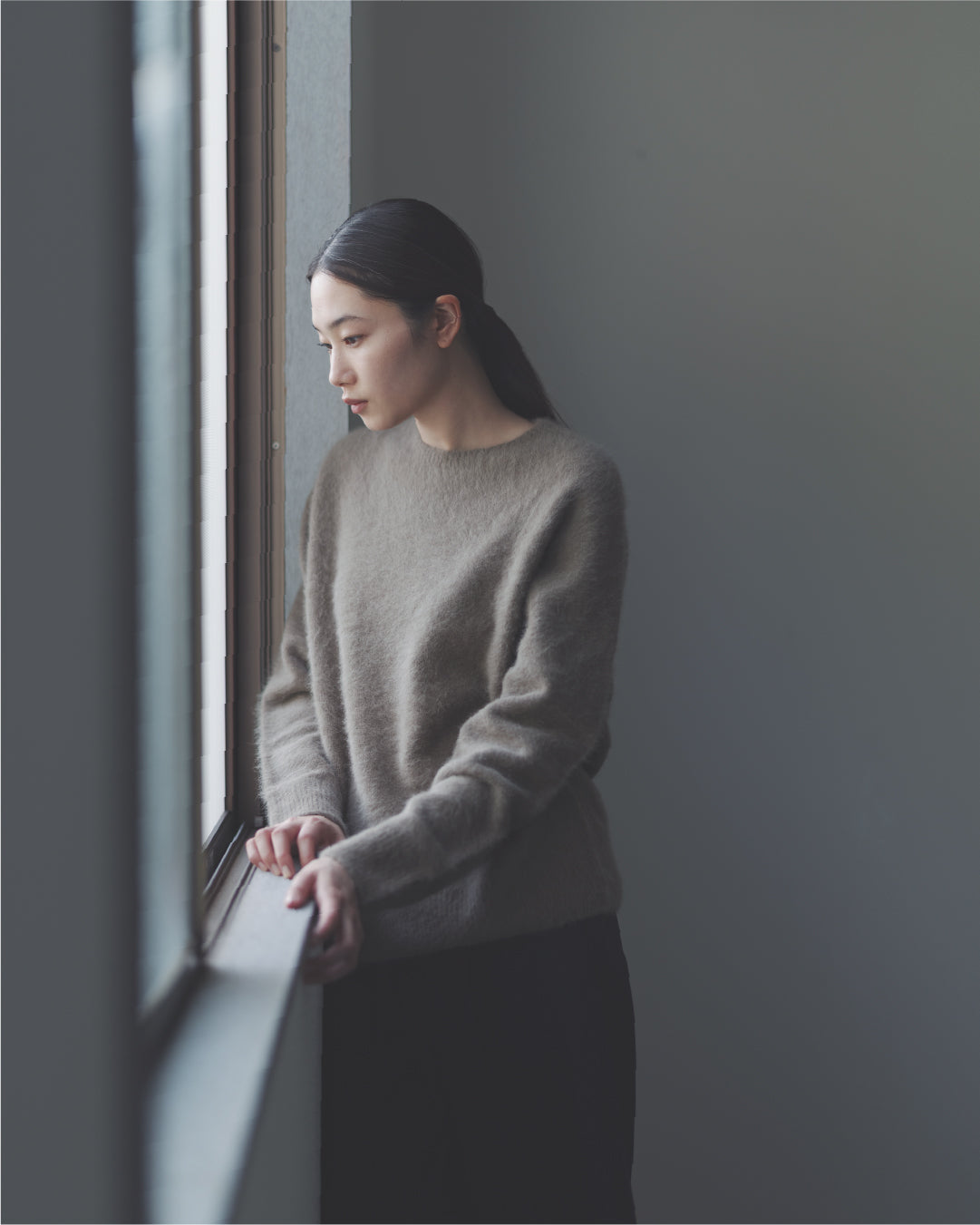 フォックスウール　クルーネックセーター