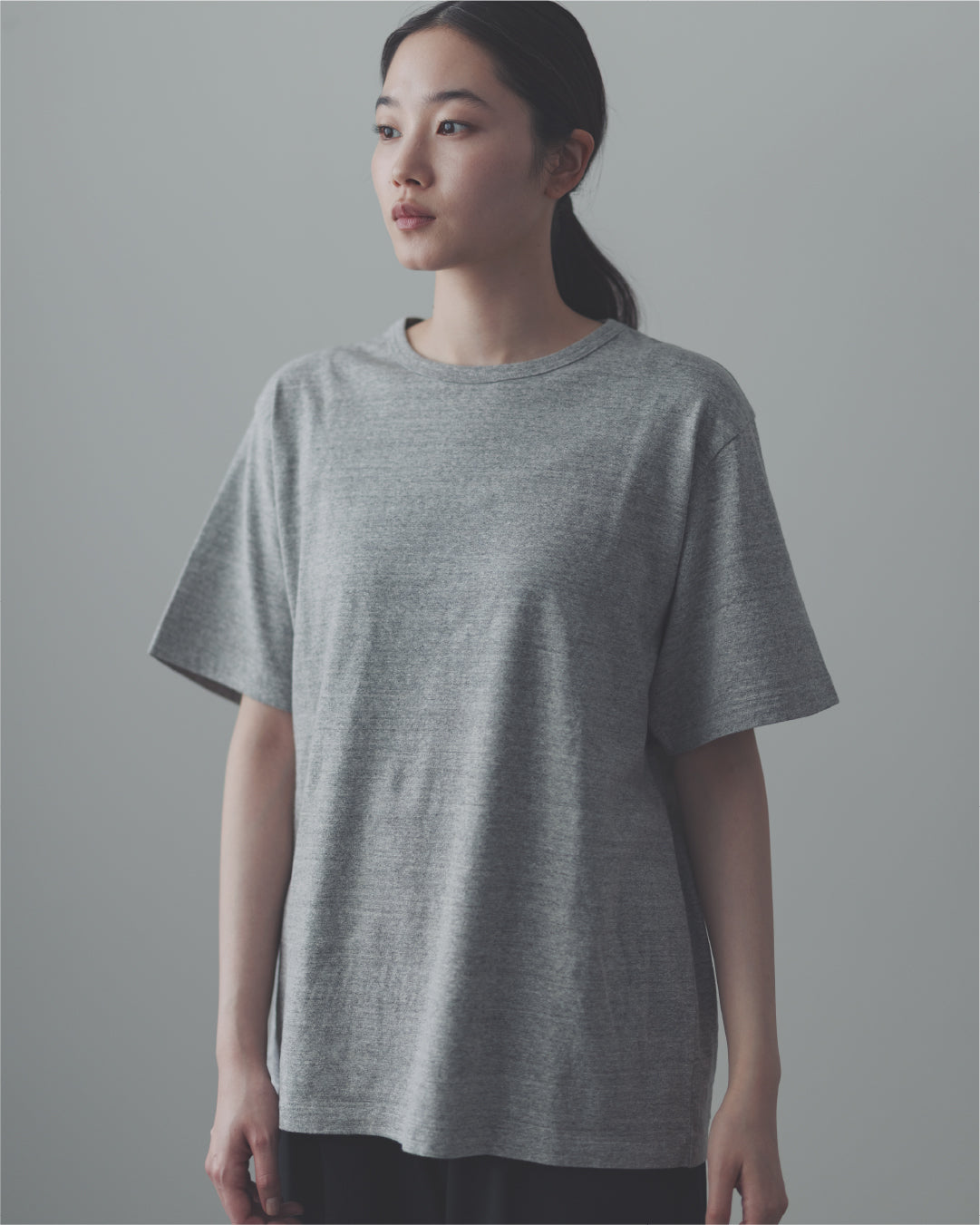 コットンスラブ　半袖Tシャツ