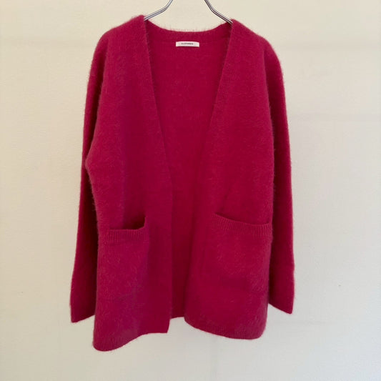 フォックスウール　ボタンレスカーディガン