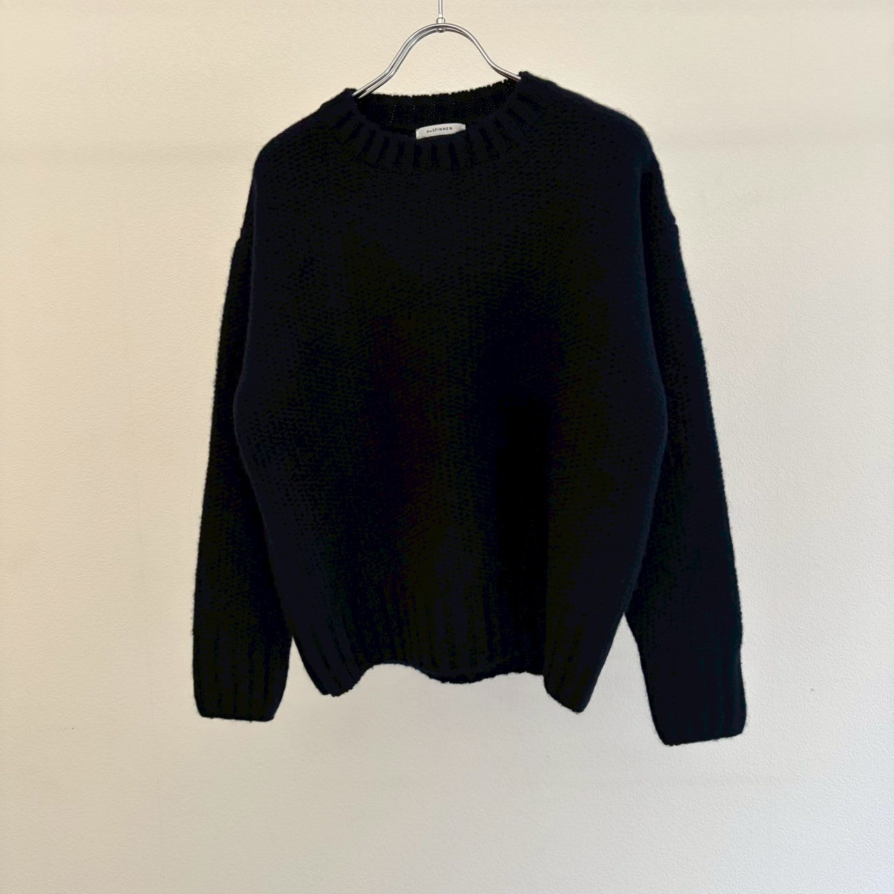 カシミヤ　クルーネックセーター　M