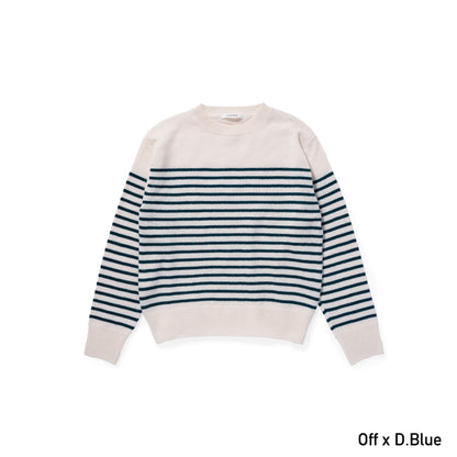 カシミヤ　ボーダーセーター