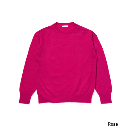 カシミヤ　薄手クルーネックセーター