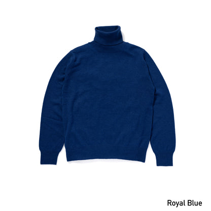 カシミヤ　薄手タートルセーター