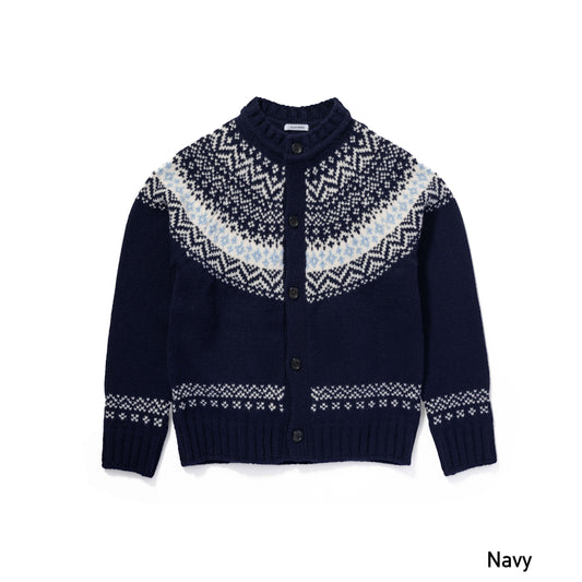 ウールカシミヤ　ジャガードカーディガン 26AW